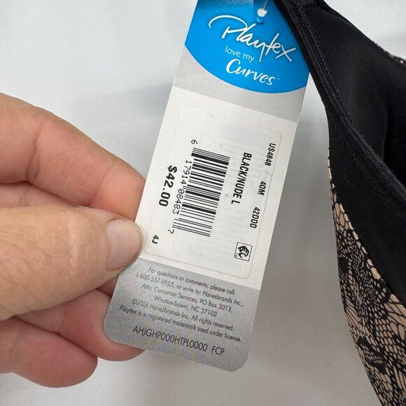 Playtex 4848 Love My Curves Incredibly Smooth Full Figure Underwire Bra 42DDD ta - Picture 7 of 7